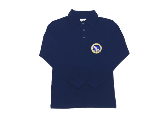 Long Sleeve Golf Shirt - Navy
